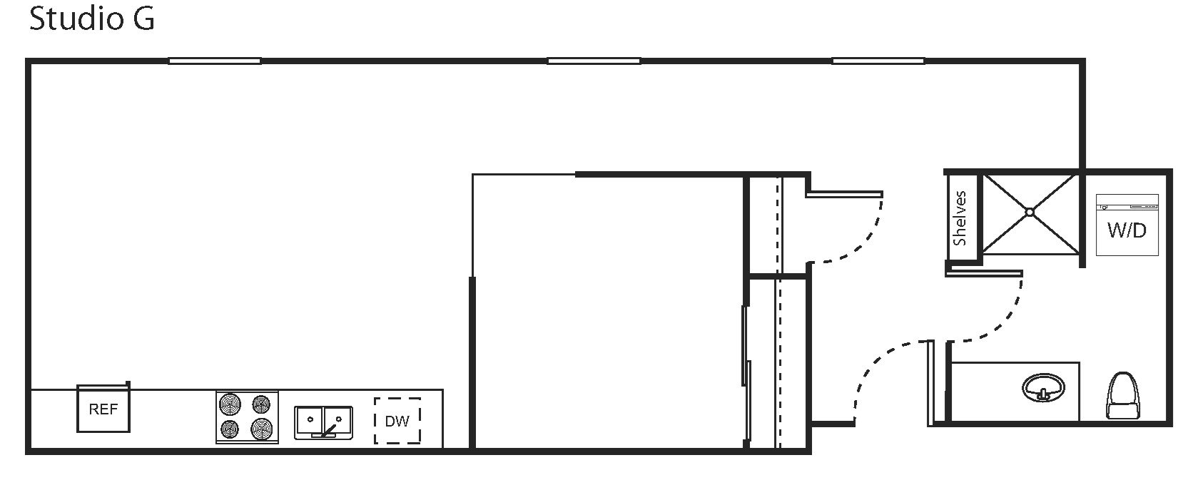 Urban One Bedroom G Urban 1 Bedroom, 1 Bath G